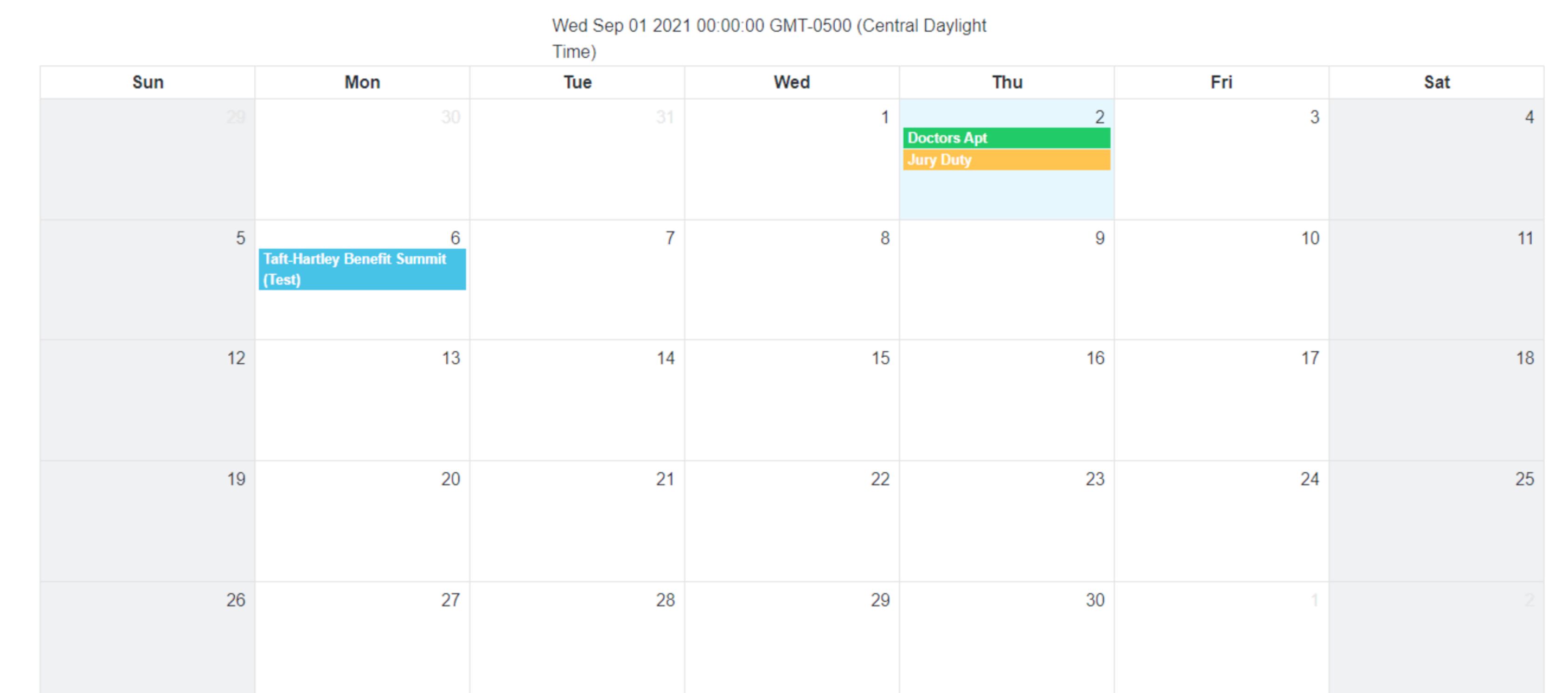 initial load calendar.startDate = September 1